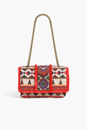 Southwest Sante Fe Beaded Shoulder Bag