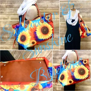 Sunflower Canvas Tote Collection (High Quality Canvas)