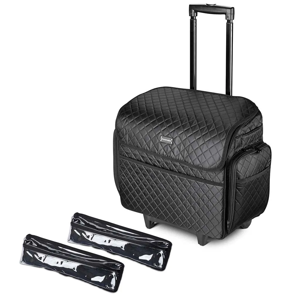 TheLAShop Cosmetology Rolling Case for Hair Stylist Hobbyist Artist