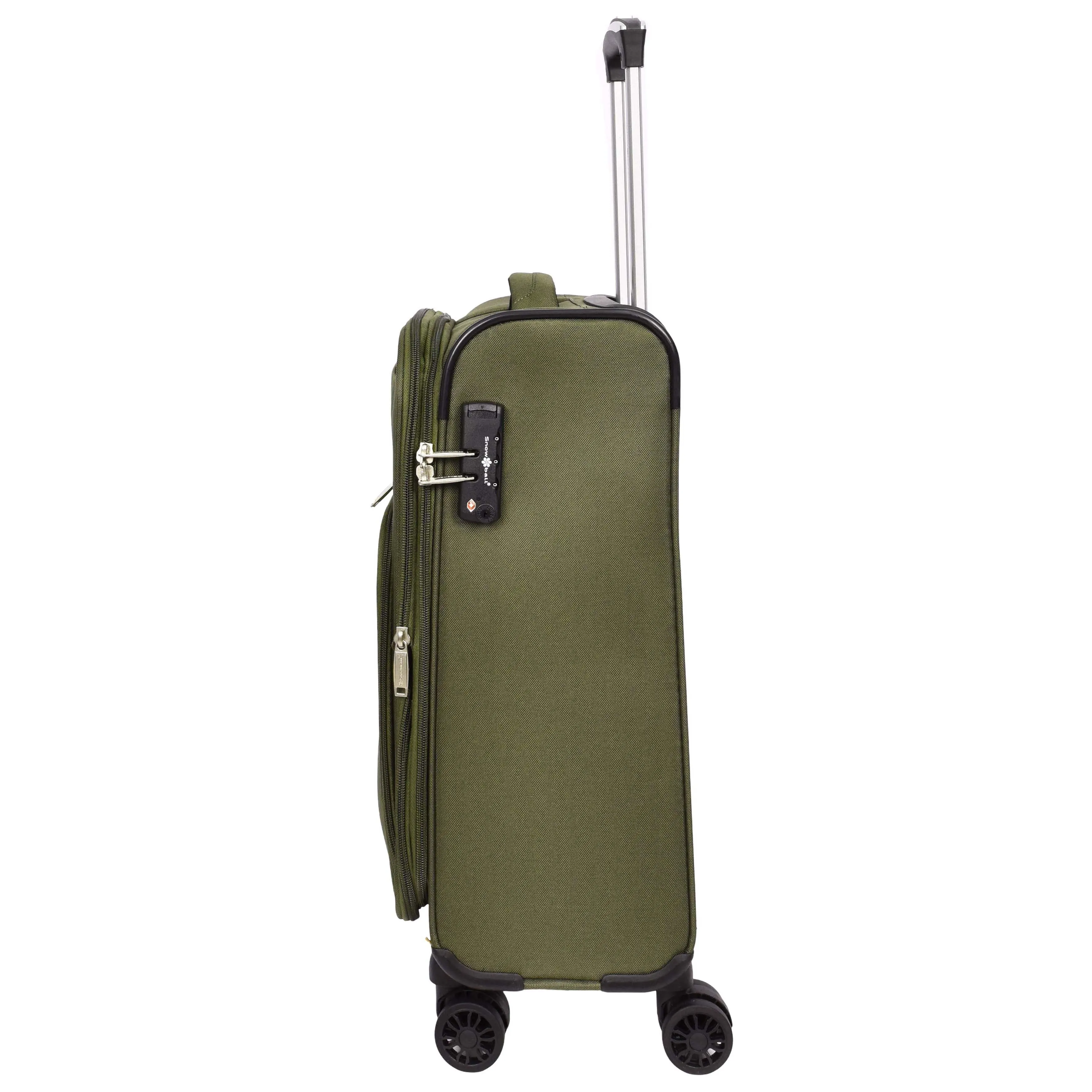 Ultra Lightweight Suitcases Expandable Soft 8 Wheel Luggage Travel Bags Cuba Khaki