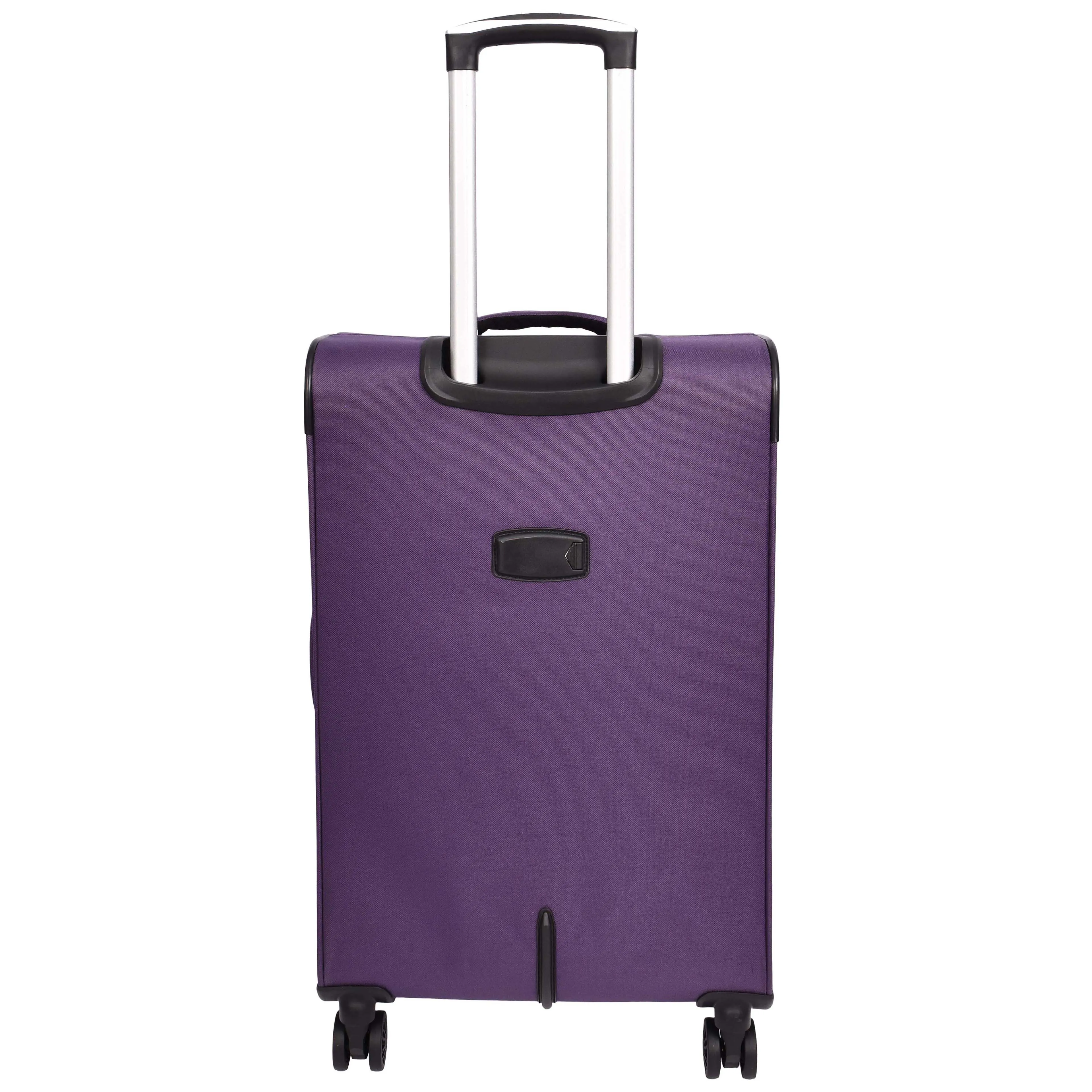 Ultra Lightweight Suitcases Expandable Soft 8 Wheel Luggage Travel Bags Cuba Purple