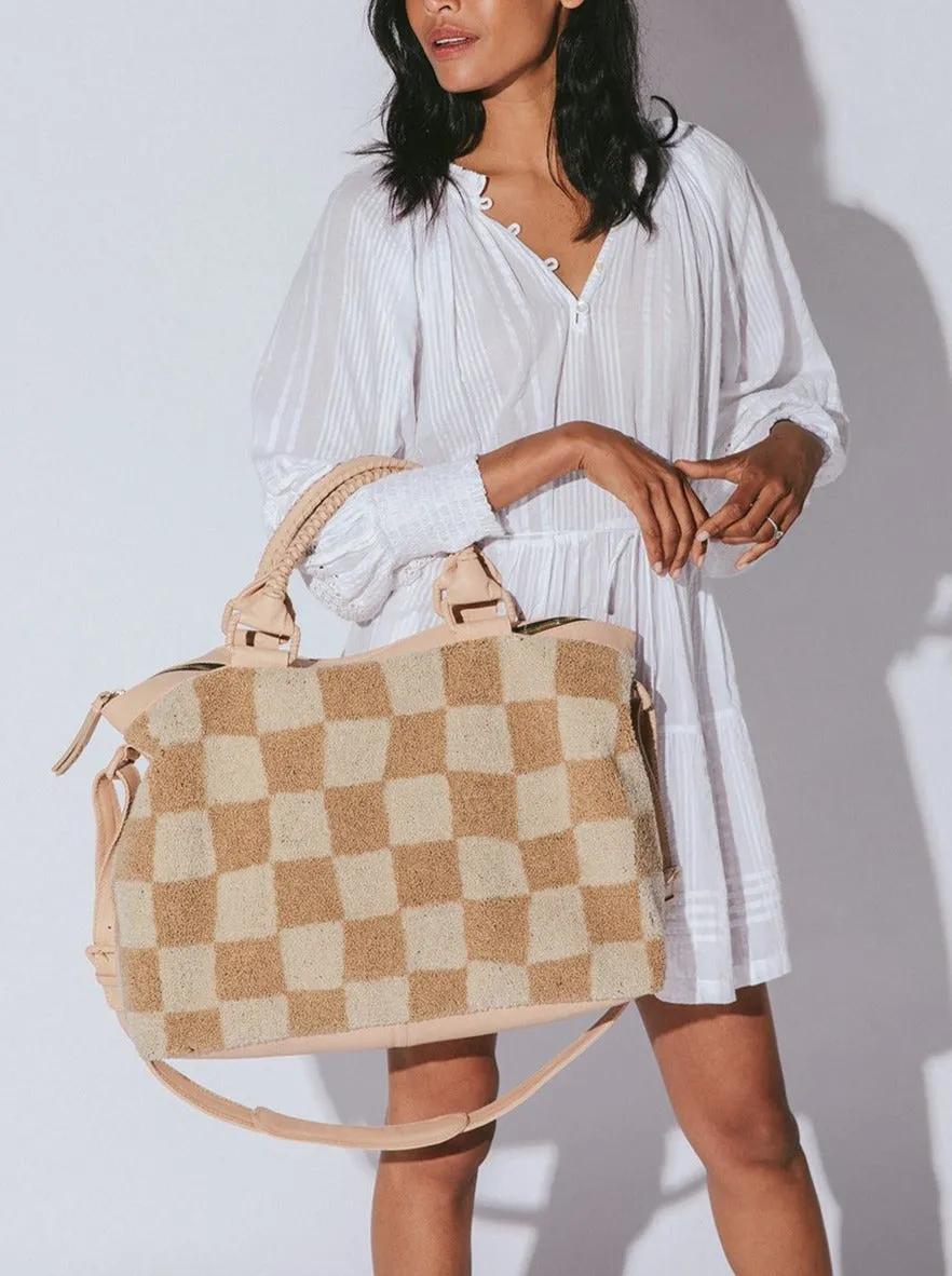 Weekender - Checkered Beige