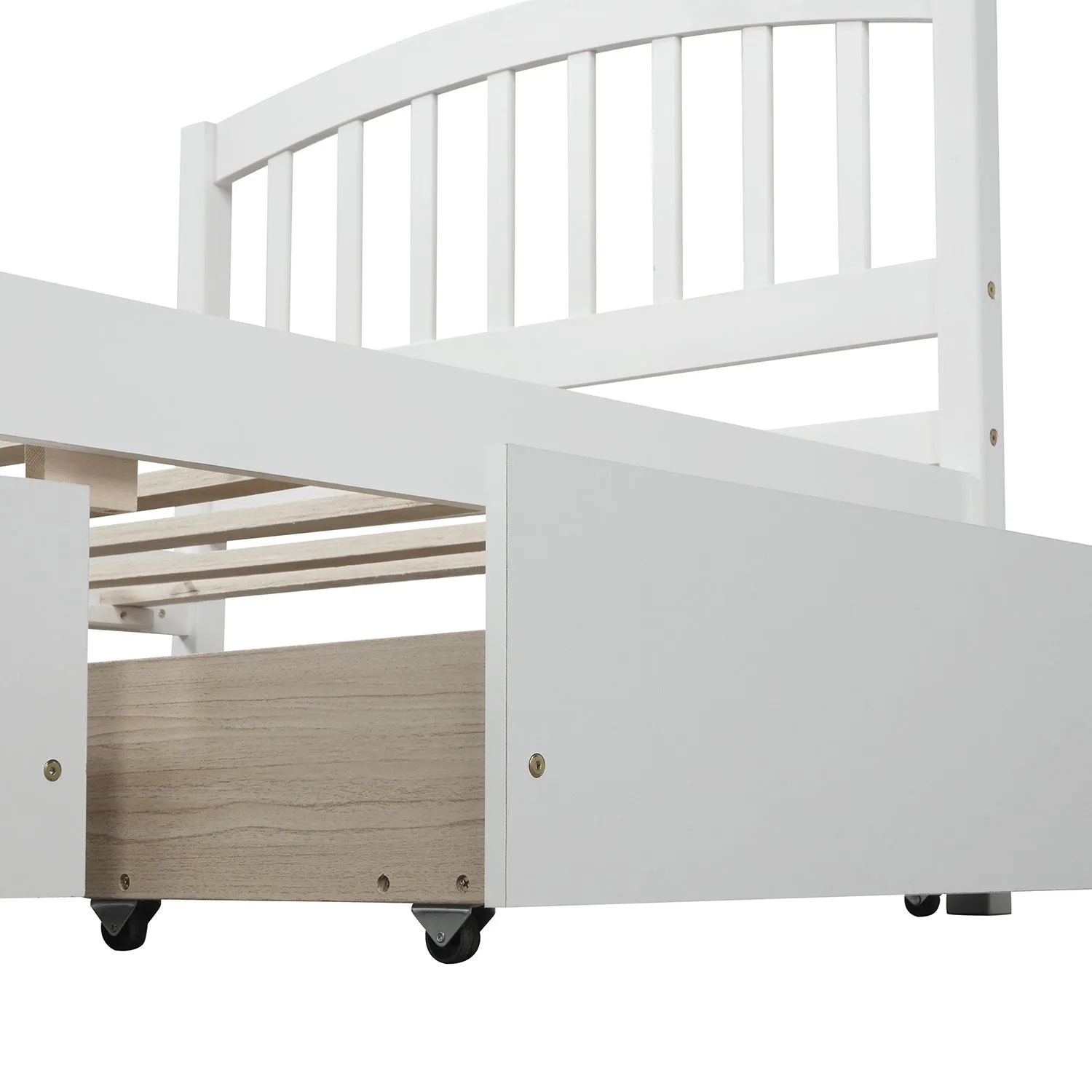 White Haven Twin Storage Bed