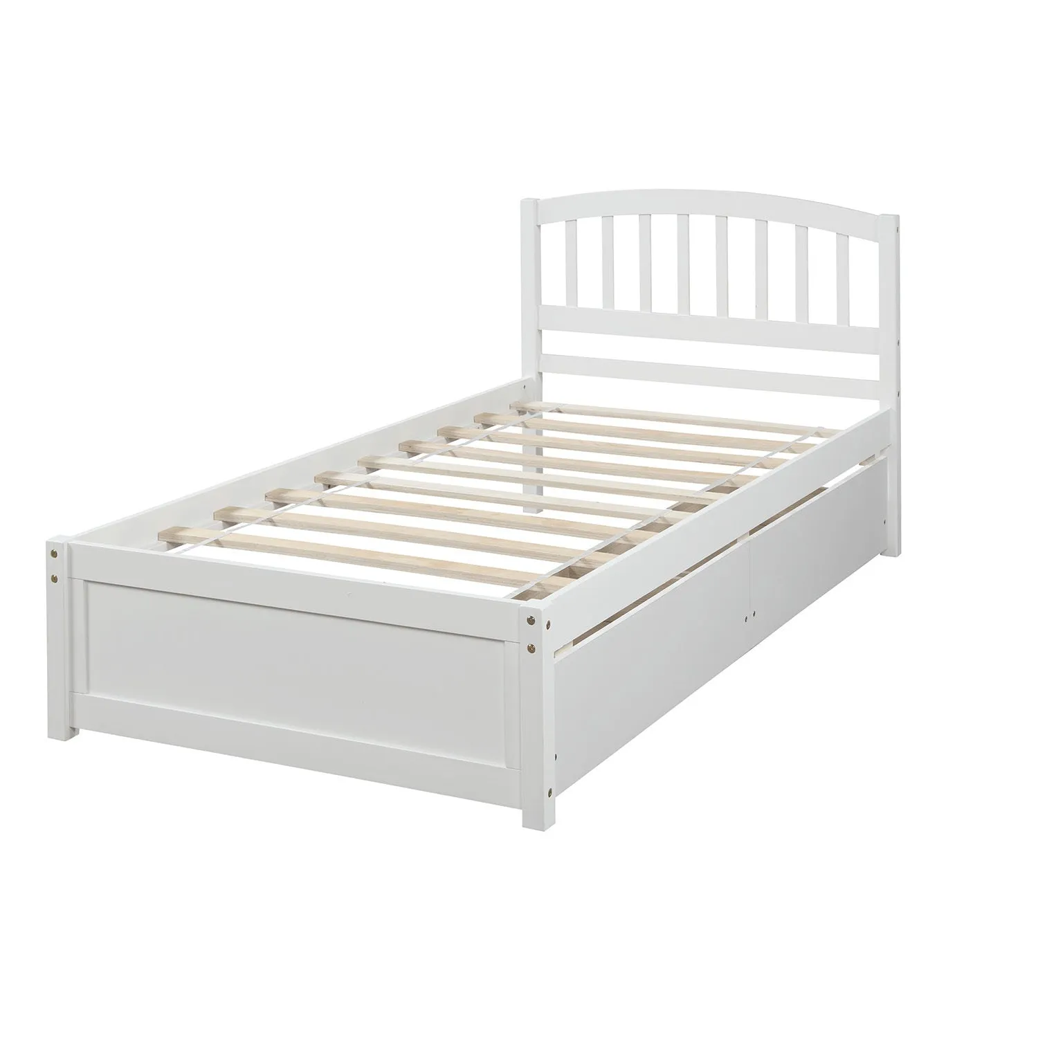 White Haven Twin Storage Bed