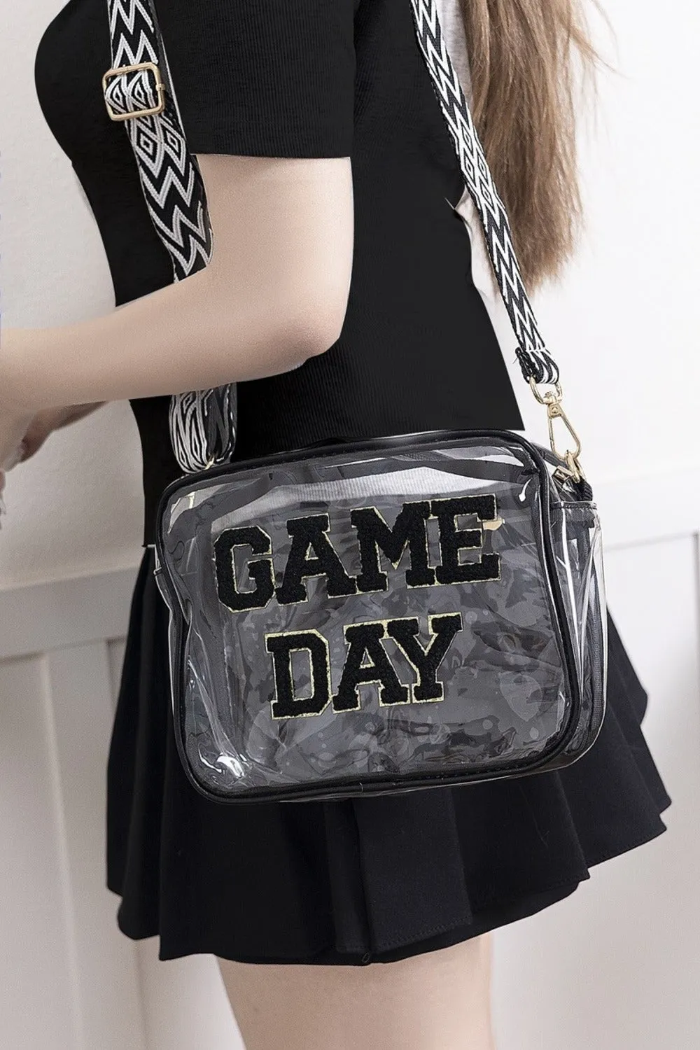 Zenana GAME DAY Stadium Approved Transparent Crossbody Bag